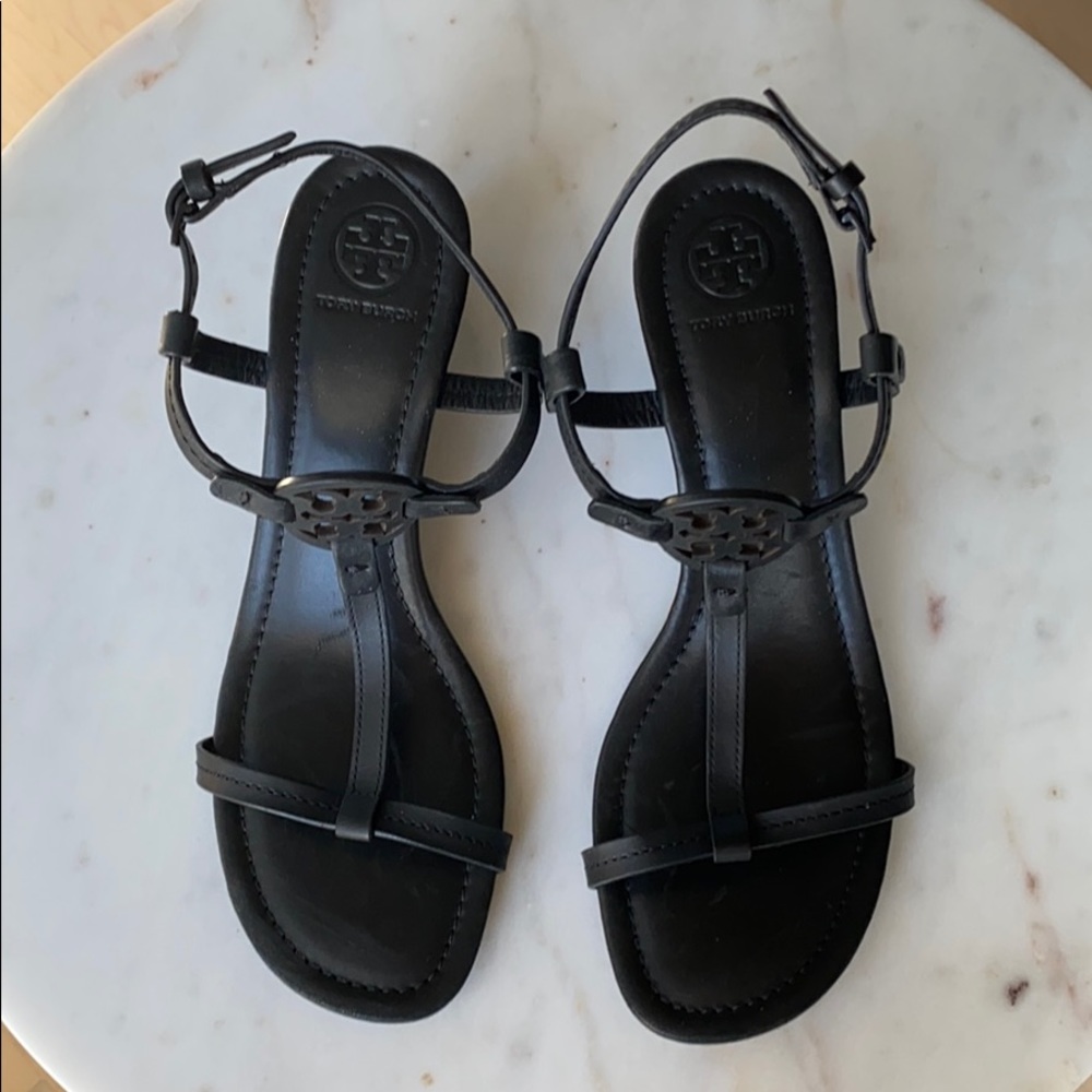 Tory Burch Miller T-Strap Wedge Sandals